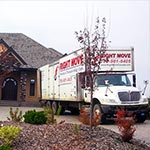 Arriving at a new home after another successful move. Arriving at a new home after another successful move.