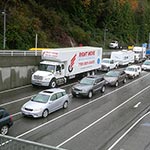 One of our moving trucks at the Vancouver ferry terminal waiting to cross over to Victoria Island, BC. One of our moving trucks at the Vancouver ferry terminal waiting to cross over to Victoria Island, BC.