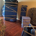 We pack customers sofa, table, night stand with our moving blankets. We pack customers sofa, table, night stand with our moving blankets.